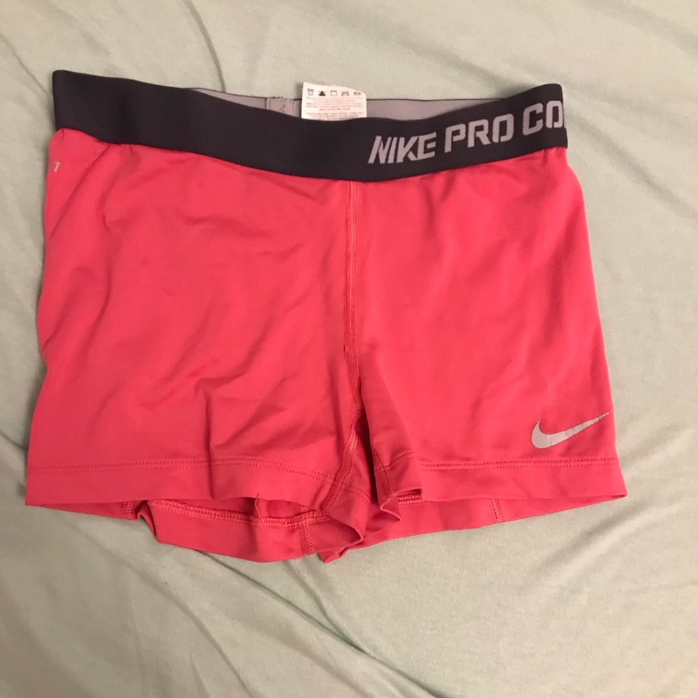 Nike pro combat spandex - hot pink, size small